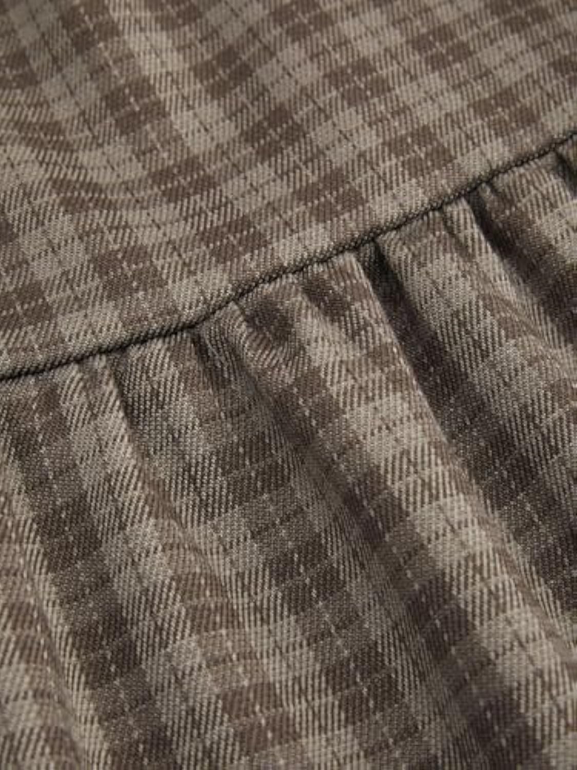 Elastic Waist Check Knotted Tiered Maxi Skirt